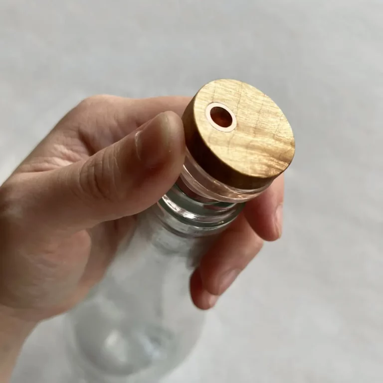 glass stopper opening maple wine stopper