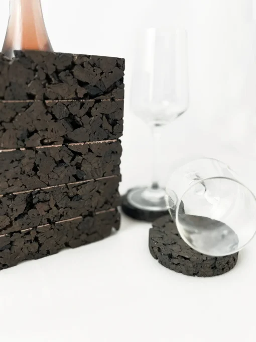 Cork Dark Bronze palackhűtő alátétekkel